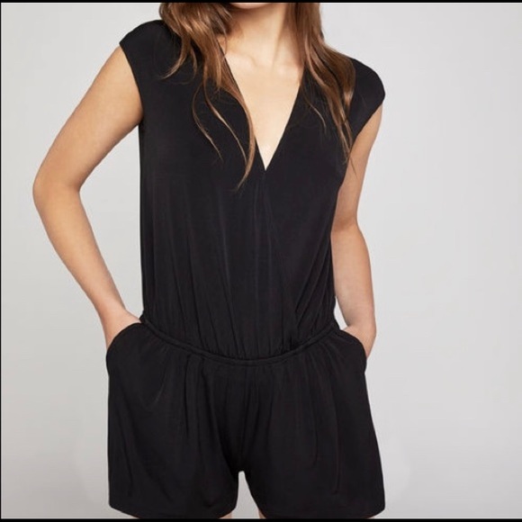 BCBG Generation Black Shorts One piece Romper - Picture 3 of 7